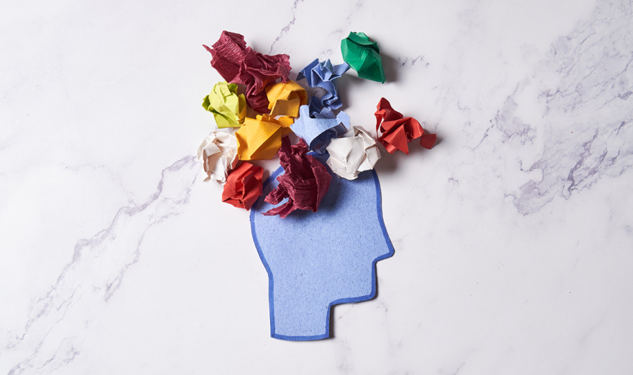 papirnati model koji predstavlja anksoznost i poremećaje mentalnog zdravlja