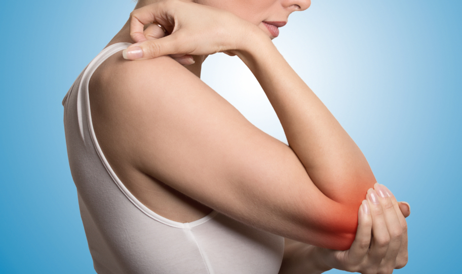 žena koja ima upaljeni lakatni zglob